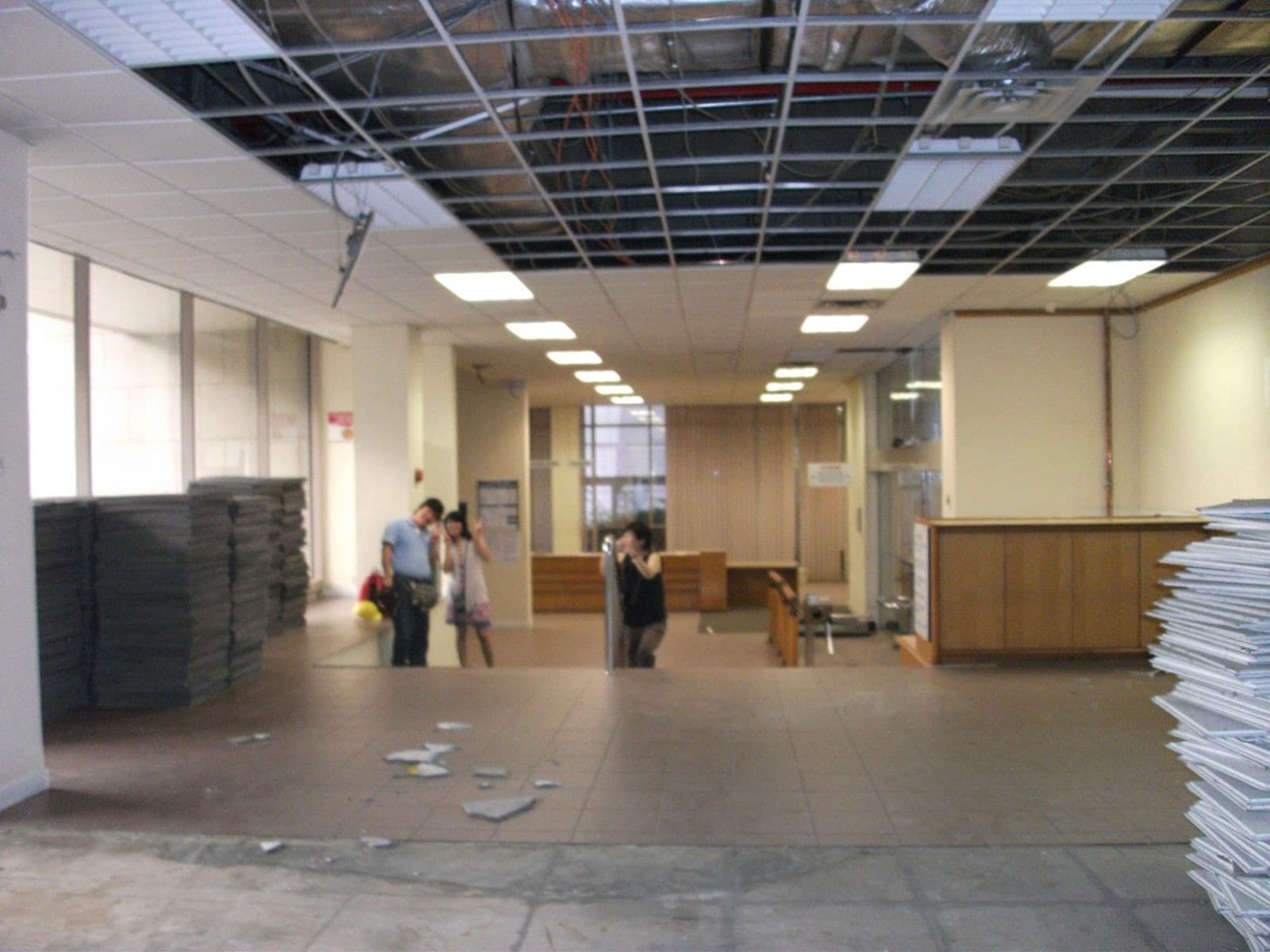 FALSE CEILING AND CABINET DISMANTLING