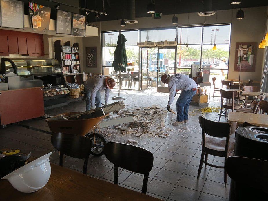 SHOP INTERIOR DEMOLITION